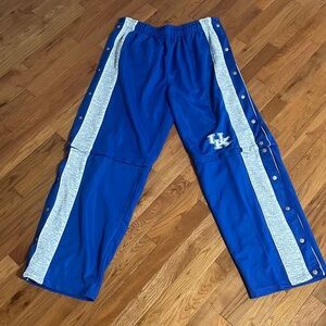 VINTAGE Kentucky Wildcats snap pant warm up Mens Size XL Starter